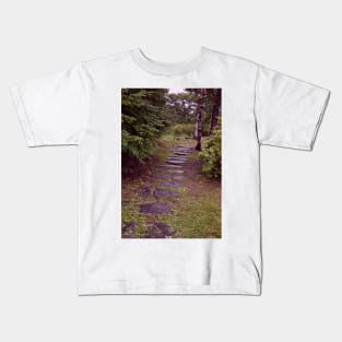 Steps on Campus of Far East Federal University, Vladivostok, Russia Kids T-Shirt